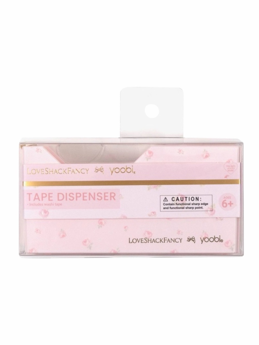 LoveShackFancy x Yoobi Blooming
Heirloom Tape Dispenser Strawberry Macaroon